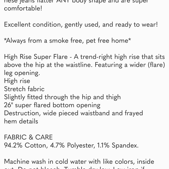 KanCan Signature High Rise Super Flare Jean, Women's 31/34 - Picture 8 of 9